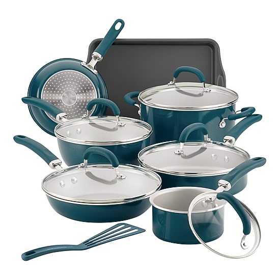Rachael Ray Create Delicious 13-pc. Aluminum Non-Stick Cookware Set