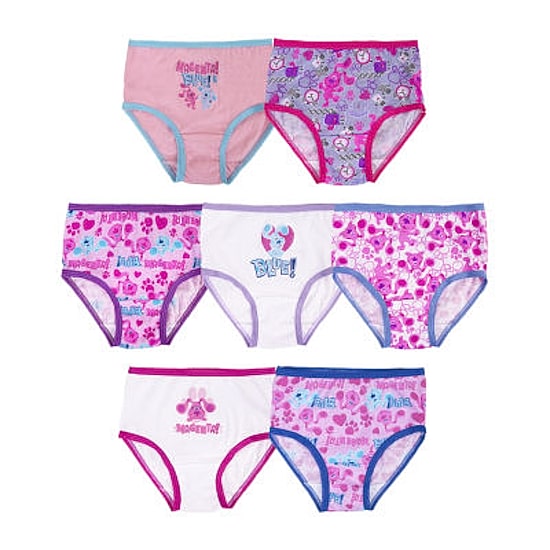 Blue'S Clue'S Toddler Girls 7 Pack Brief Panty Tgup3113