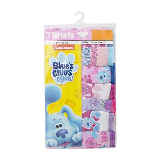 Blue'S Clue'S Toddler Girls 7 Pack Brief Panty Tgup3113