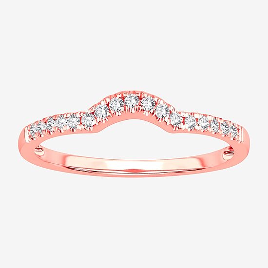 2MM 1/8 CT.T.W. Natural Diamond 10K Gold Wedding Band