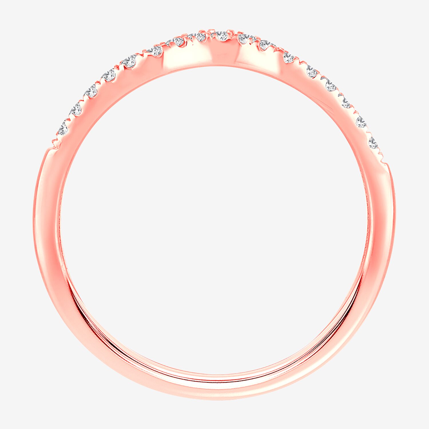 2MM 1/8 CT.T.W. Natural Diamond 10K Gold Wedding Band