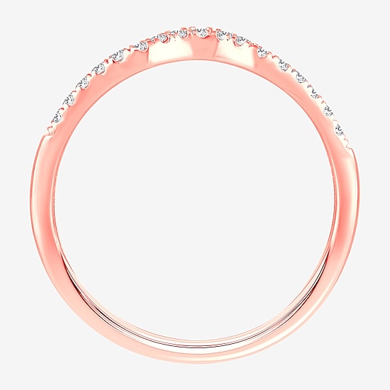 2MM 1/8 CT.T.W. Natural Diamond 10K Gold Wedding Band