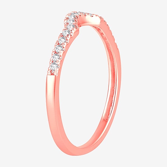 2MM 1/8 CT.T.W. Natural Diamond 10K Gold Wedding Band