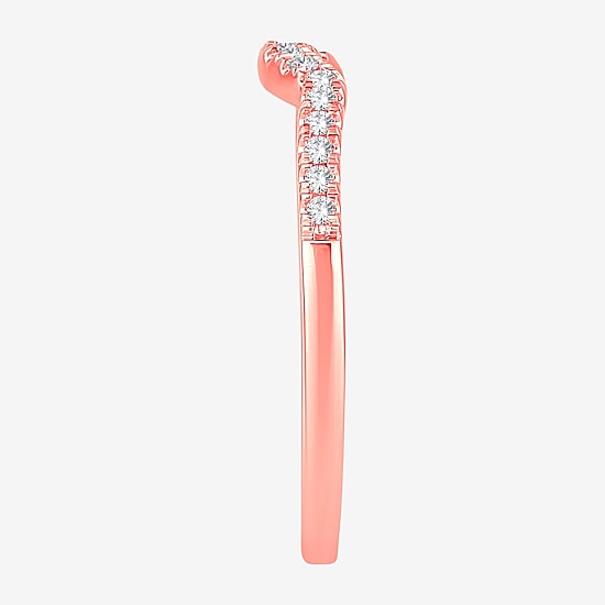 2MM 1/8 CT.T.W. Natural Diamond 10K Gold Wedding Band