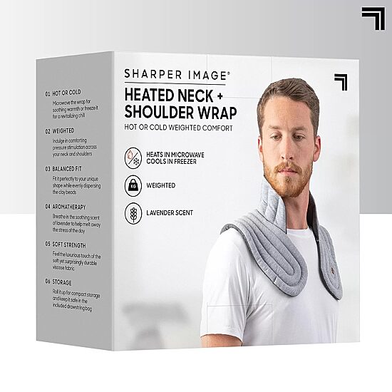 Sharper Image Heated Neck and Shoulder Aromatherapy Wrap