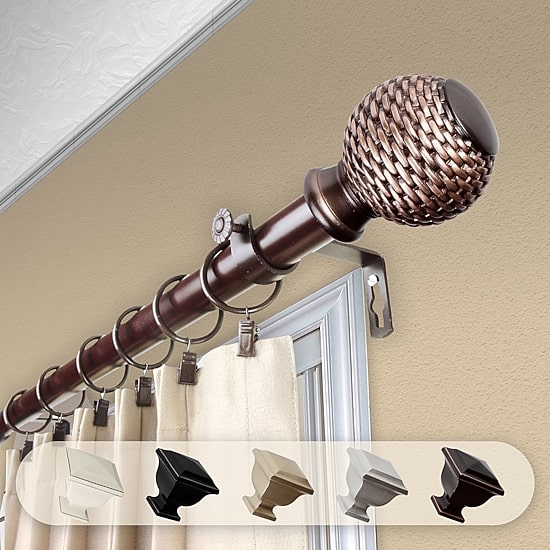 Rod Desyne Bala 1 IN Adjustable Curtain Rod