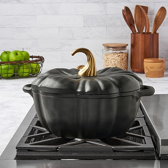 Smith & Clark Cast Iron Pumpkin Harvest 4-qt. Dutch Oven, Color