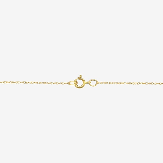 Immaculate Heart Of Mary Womens 14K Gold Oval 18 Inch Pendant Necklace