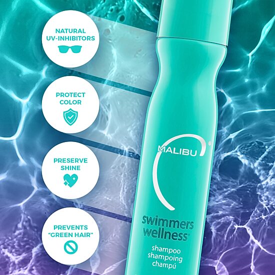 Malibu C Swimmers Wellness Shampoo 9 oz.