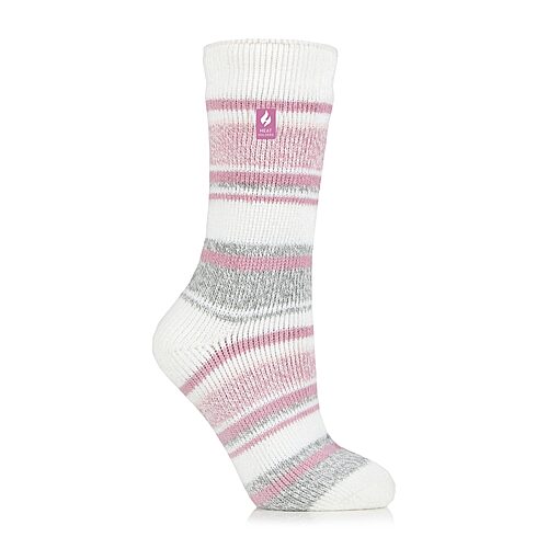 Heat Holders Women's Yasmine Multi Stripe Original Crew Sock 1 Pack