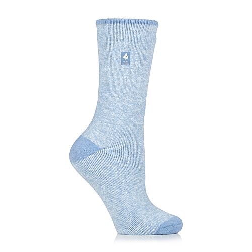 Heat Holders Lite Viola Womens 1 Pair Crew Socks, 5-9, Blue
