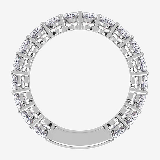 (G / Vs2-Si1) Womens 4MM 2 3/4 CT. T.W. Lab Grown White Diamond 14K Gold Wedding Band