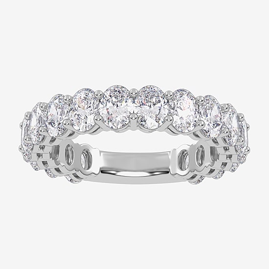 (G / Vs2-Si1) Womens 4MM 2 3/4 CT. T.W. Lab Grown White Diamond 14K Gold Wedding Band
