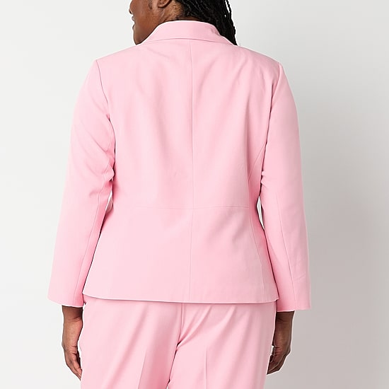 Black Label by Evan-Picone Womens Plus Classic Fit Suit Jacket