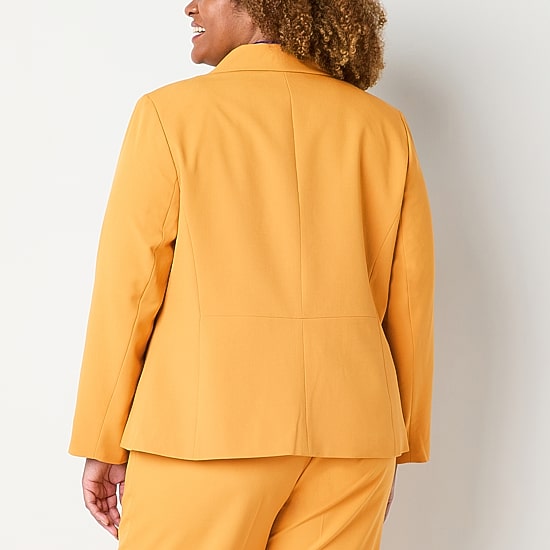 Black Label by Evan-Picone Womens Plus Classic Fit Suit Jacket