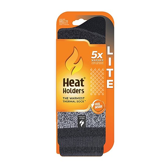 Heat Holders  Lite Starling Mens 1 Pair Crew Socks