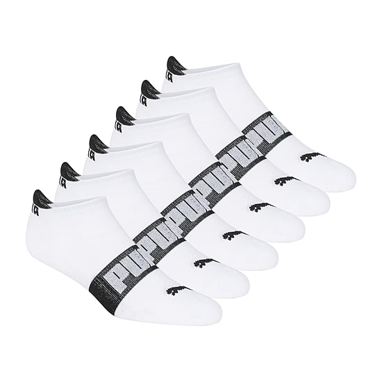 PUMA Ultimate Training Heel Tab Mens Breathable Multi-Pack 6 Pair Low Cut Socks