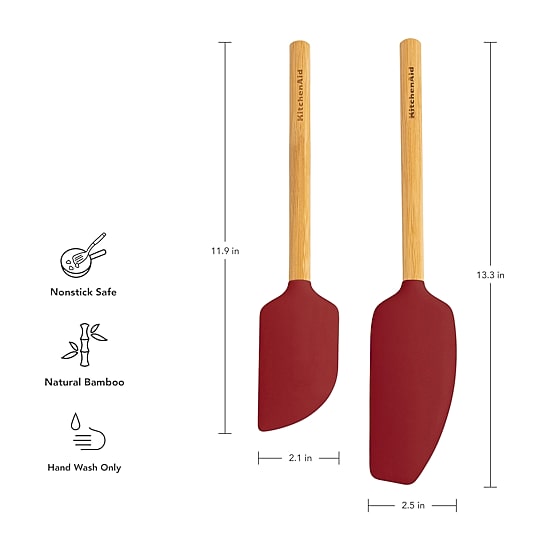KitchenAid Bamboo 2-pc. Spatula Set