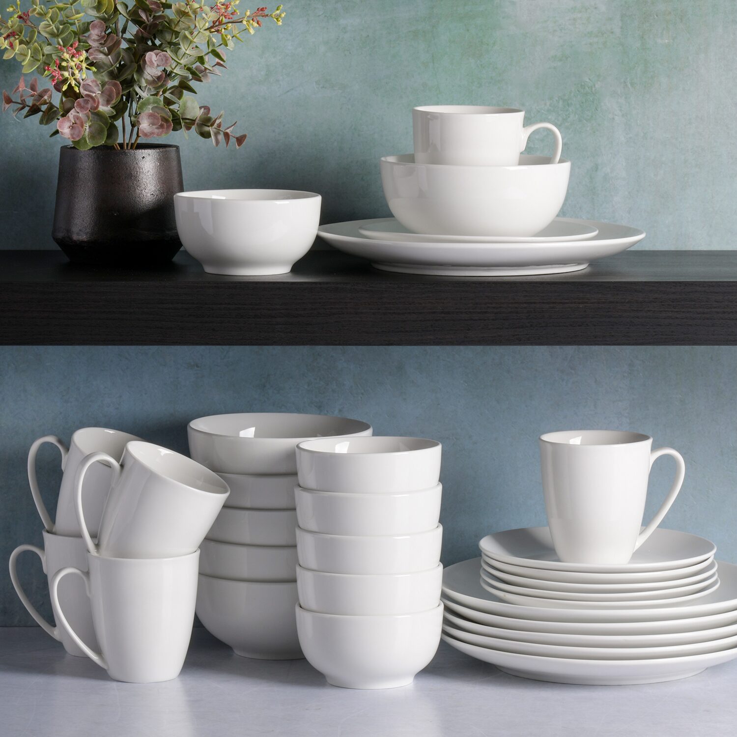 Gibson Ogalla 30-pc. Ceramic Dinnerware Set