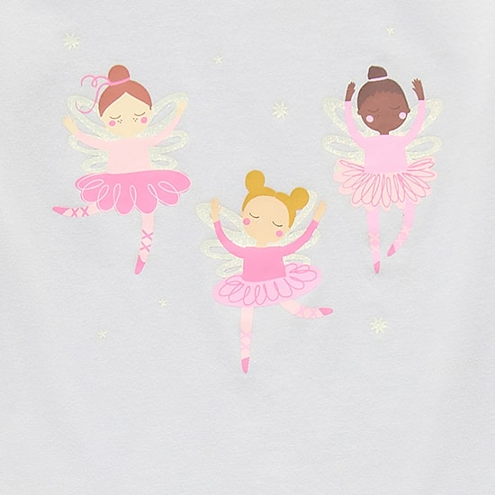 Okie Dokie Toddler & Little Girls Round Neck Long Sleeve Regular Fit Graphic T-Shirt