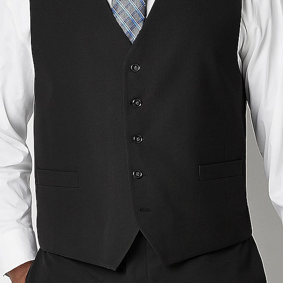 Shaquille O'Neal XLG™ Mens Stretch Fabric Classic Fit Big and Tall Suit Vest