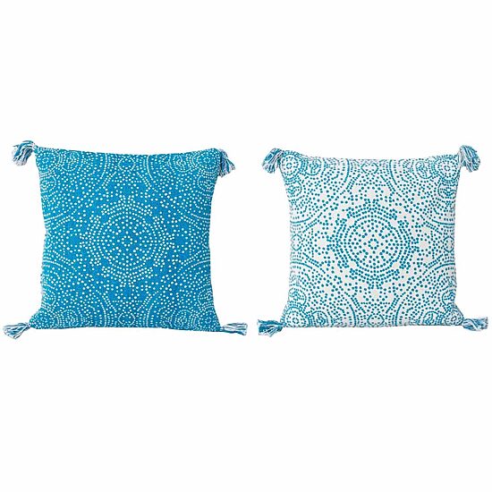 Thro by Marlo Lorenz Reversible Kerra Dot Throw Pillow