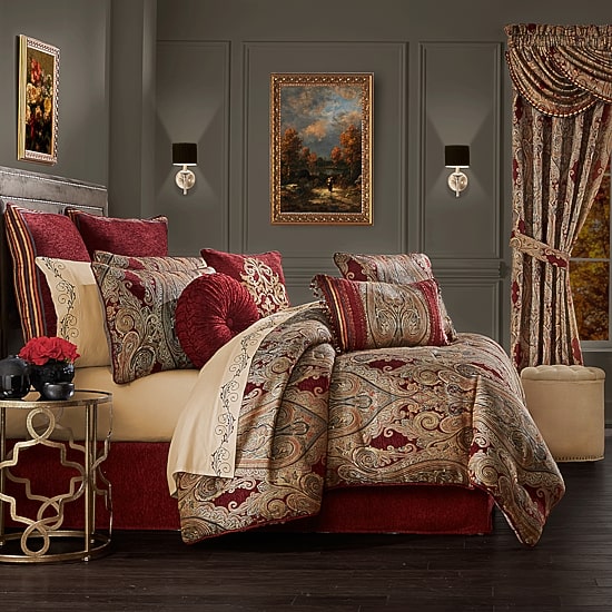 Queen Street Georgia 4-pc. Damask + Scroll Comforter Set