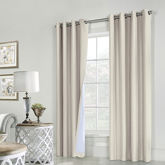 Thermaplus Ventura Grommet Top Energy Saving 100% Blackout Set of 2 Curtain Panel