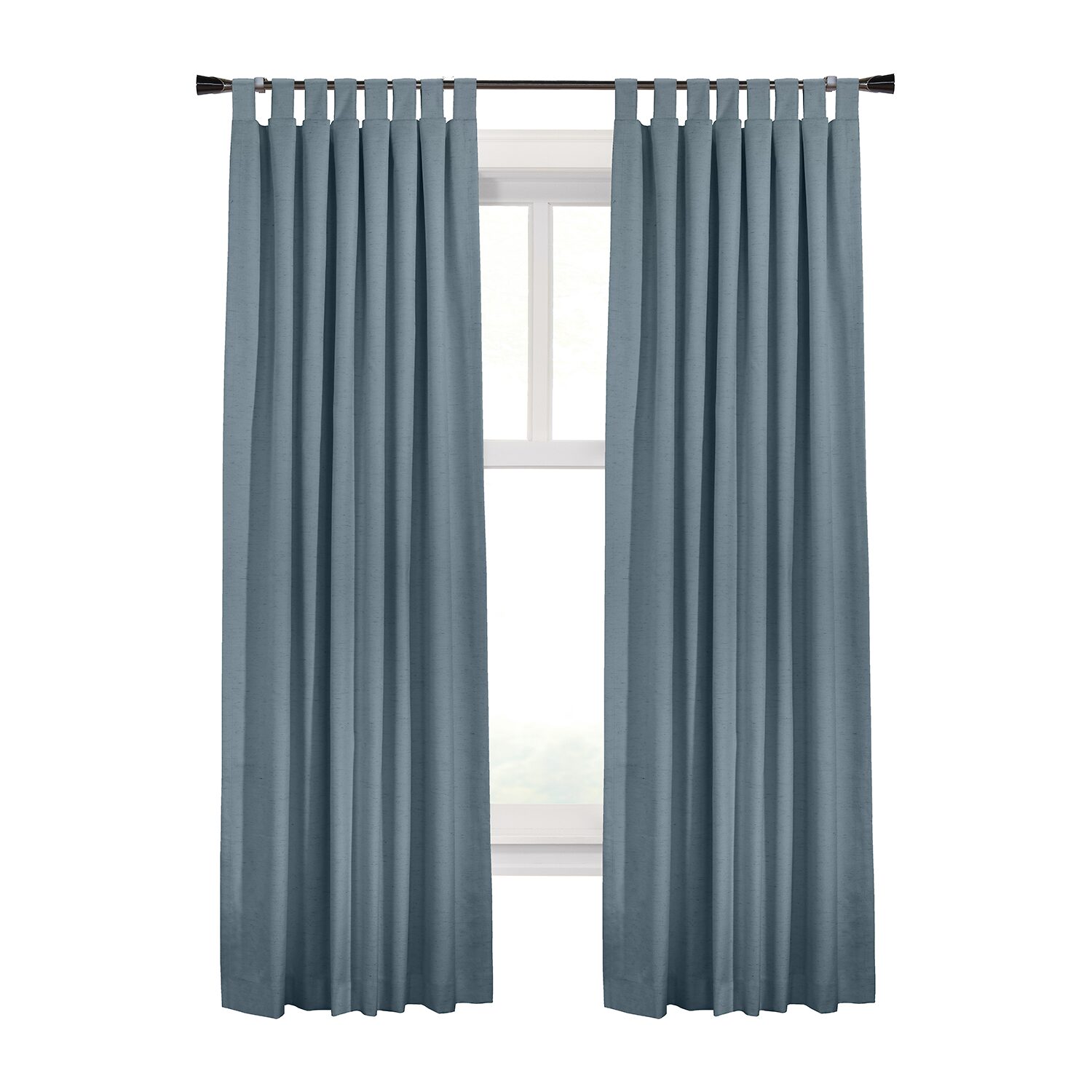 Thermaplus Ventura Tab Top Energy Saving 100% Blackout Set of 2 Curtain Panel