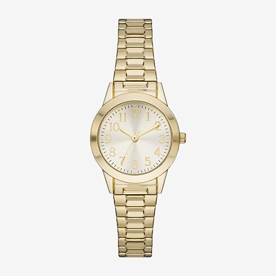 Womens Gold Tone Stainless Steel Expansion Watch Fmdjo270