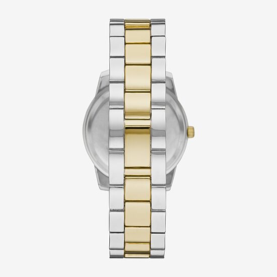 Ladies Boxed Sets Womens Crystal Accent Two Tone 5-pc. Watch Boxed Set Fmdjset341