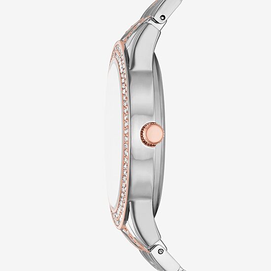 Geneva Geneva Ladies Womens Crystal Accent Two Tone Bracelet Watch Fmdjm265