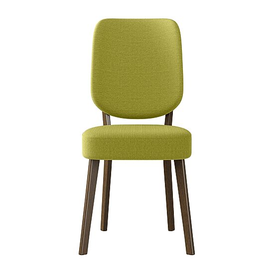 Breuer Mid-Century Modern Armless Dining Chairs in Linen -Set of 2