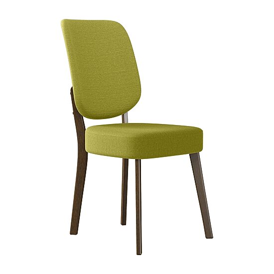 Breuer Mid-Century Modern Armless Dining Chairs in Linen -Set of 2