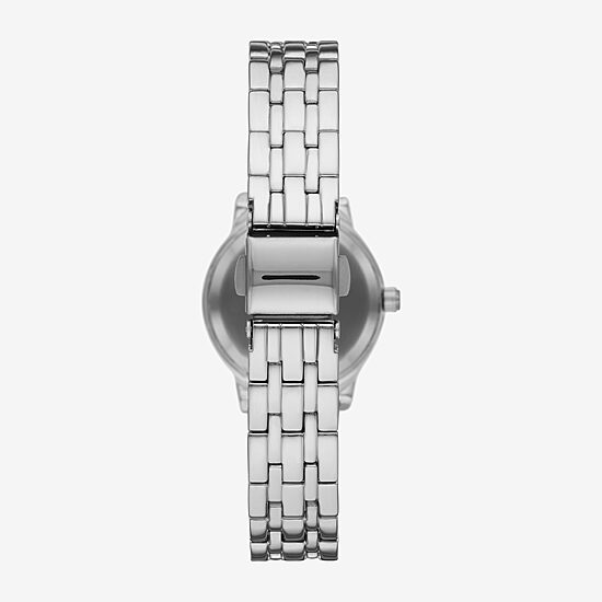 Geneva Womens Crystal Accent Silver Tone Bracelet Watch Fmdjm270