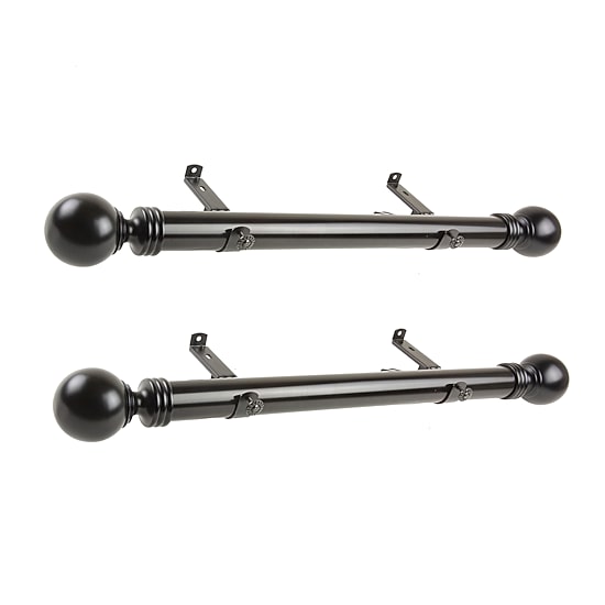 Rod Desyne (Set Of 2) Sphere Side 1 1/2 IN Adjustable Curtain Rod