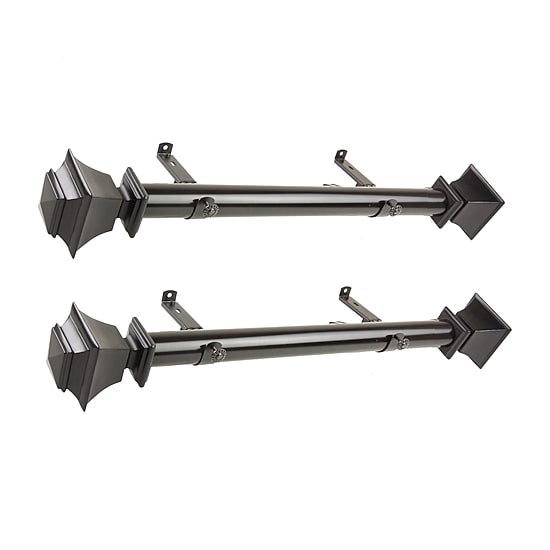 Rod Desyne (Set Of 2) Bach Side 1 1/2 IN Adjustable Curtain Rod
