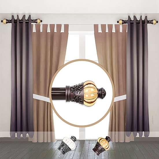 Rod Desyne (Set Of 2) Royal 1 1/2 IN Curtain Rod