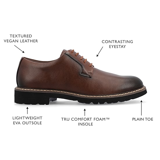 Vance Co Martin Mens Round Closed Toe Loafers