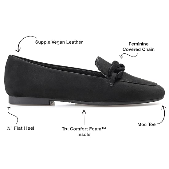 Journee Collection Cordell-Wd Womens Moc Closed Toe Loafers-Wide Width