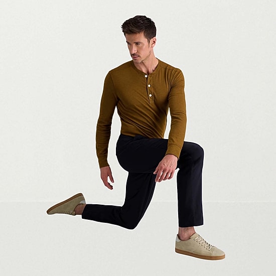 Haggar Life Khaki Flex Mens Comfort Waistband Straight Fit Flat Front Pant