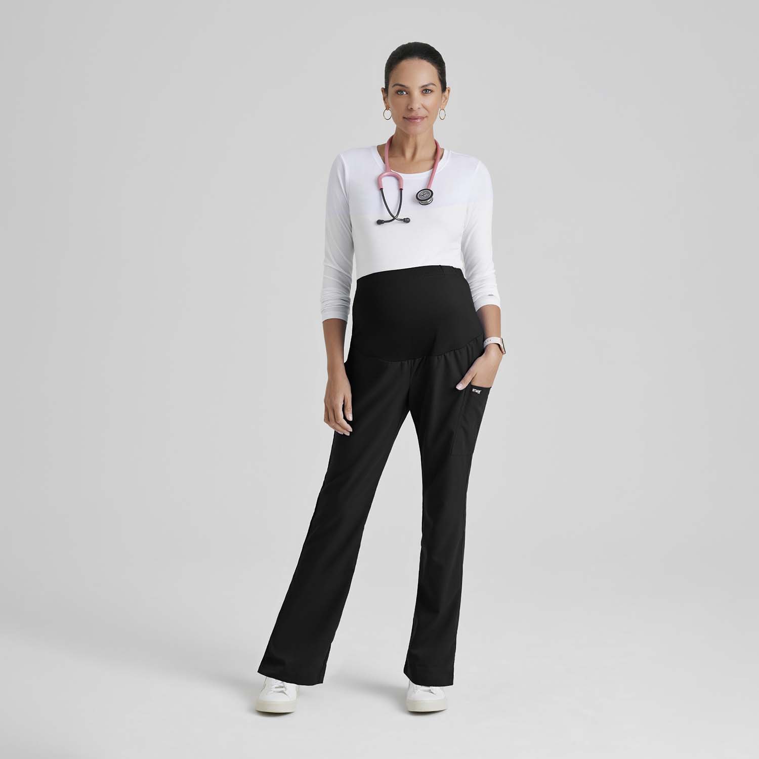 Grey's Anatomy™ by Barco Classic Grp560 Lilah Womens Maternity Moisture Wicking Scrub Pant