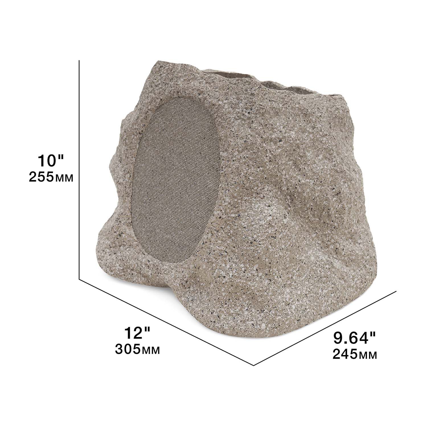 Victrola Outdoor Wireless Bluetooth Solar Rock Connect Speaker
