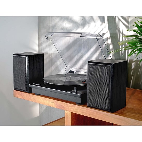 Victrola Montauk Bluetooth Record Player With 3 Speed And Bookshelf Turntable