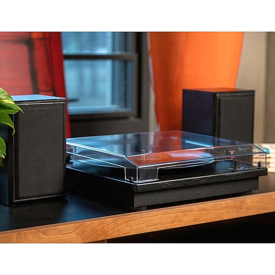 Victrola Montauk Bluetooth Record Player With 3 Speed And Bookshelf Turntable