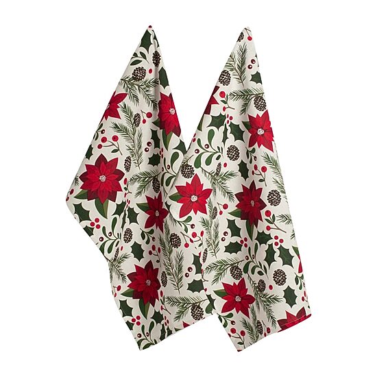 Design Imports Woodland Christmas 2-pc. Dish Cloth Set