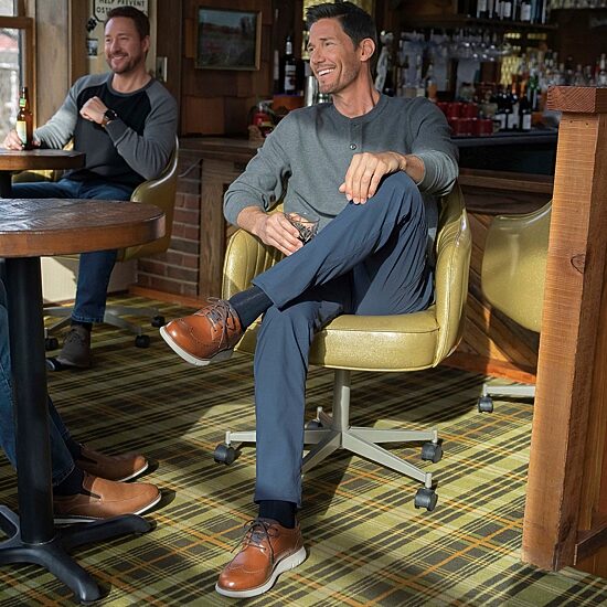 Nunn Bush Mens Stance Wing Tip Oxford Shoes