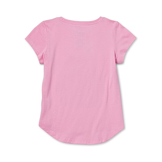 Disney Collection Little & Big Kid Girls Crew Neck Short Sleeve Regular Fit Wish Graphic T-Shirt