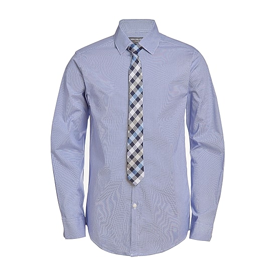 Van Heusen Little & Big Kid Boys Long Sleeve Point Collar Shirt + Tie Set