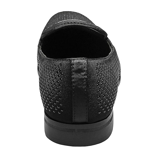 Stacy Adams Swagger Plain Toe Stud Mens Round Closed Toe Slip-On Shoe